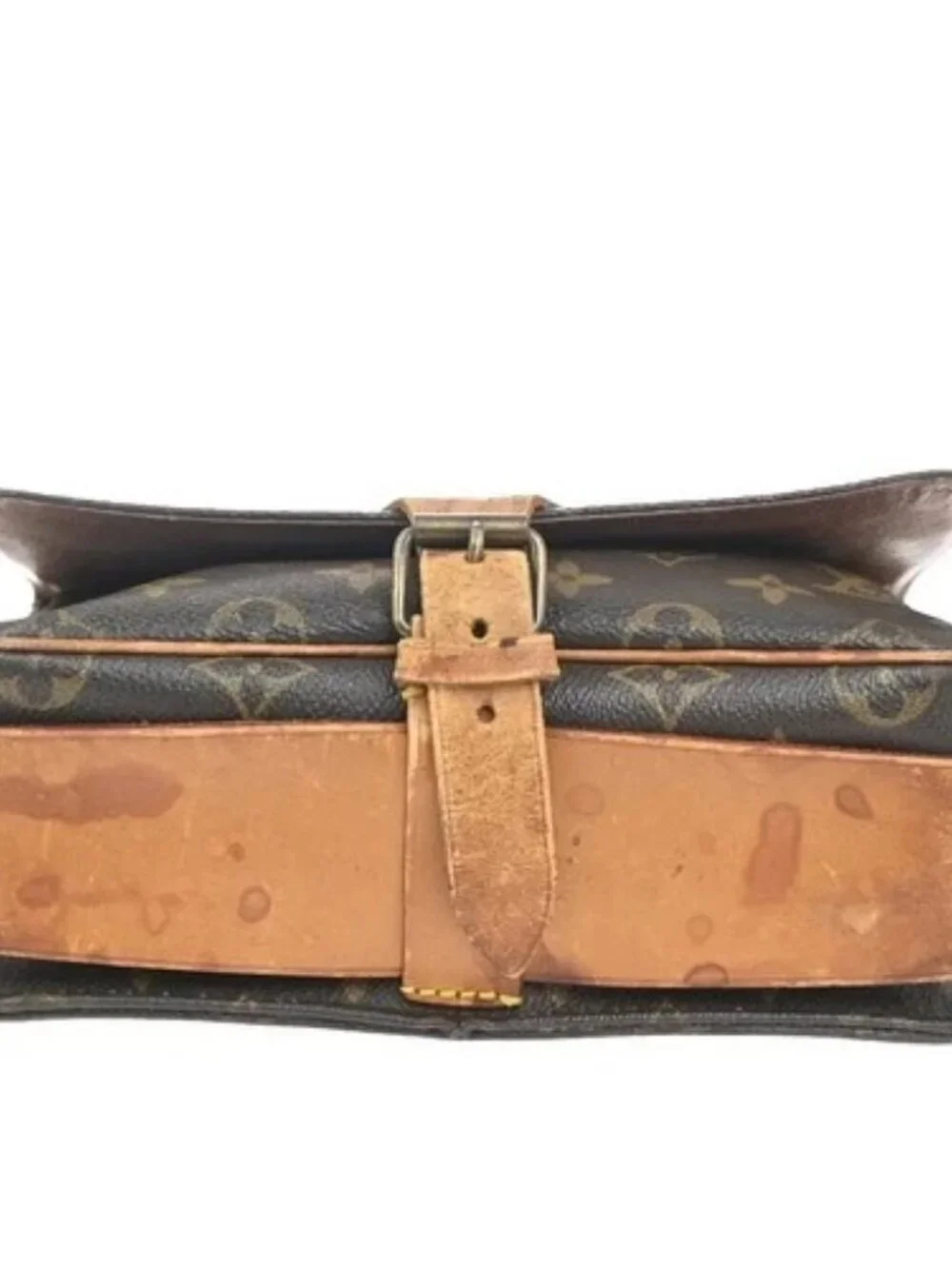 LOUIS VUITTON Cartouchiere MM Shoulder Bag Monogram Leather Brown M51253 62KP520